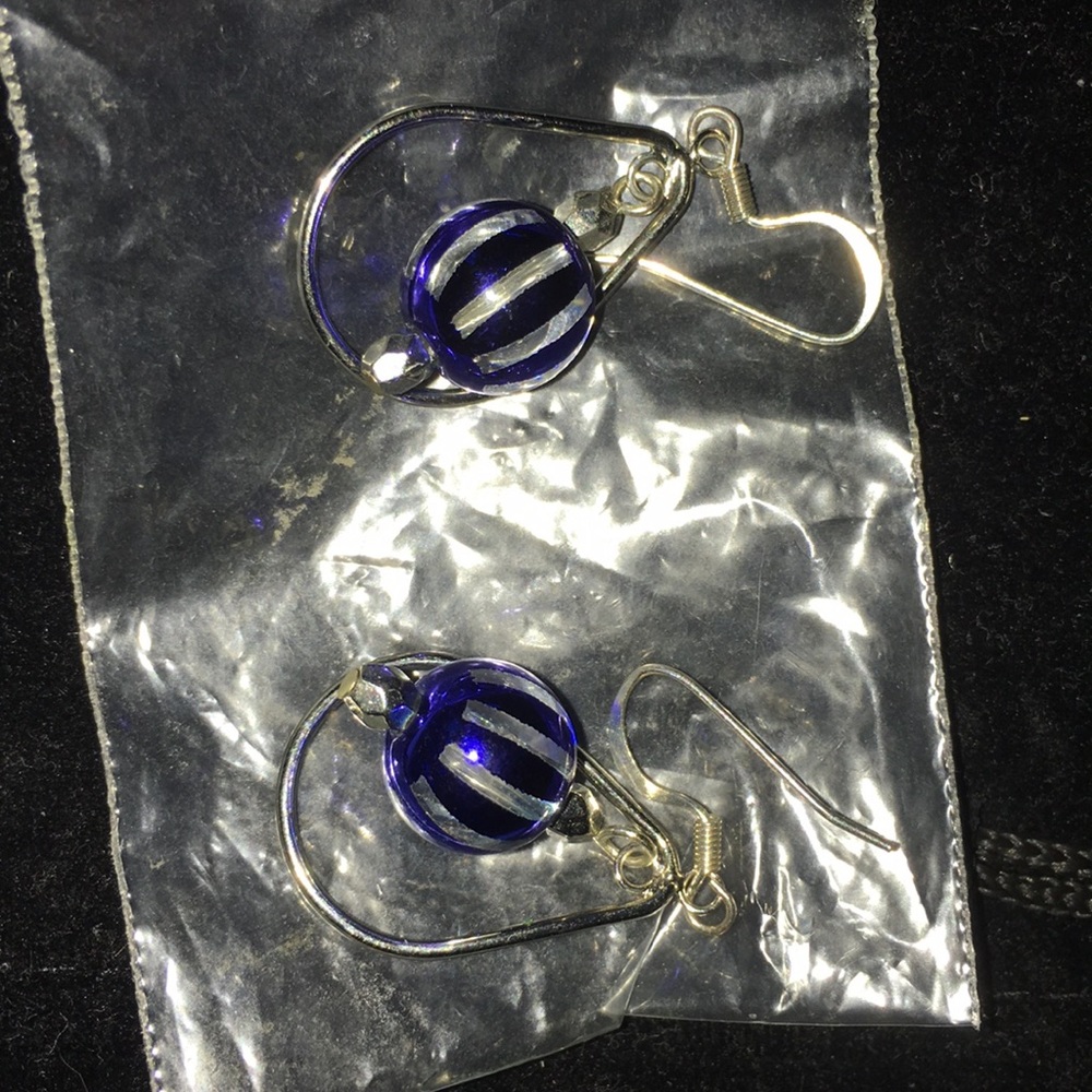 Blue earrings